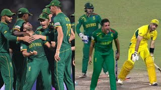 Tabraiz Shamsi Aggressive Celebration In Front Of Maxwell After Taking Wicket Of Glenn Maxwell [upl. by Mcadams434]