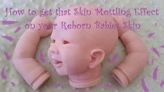 How to  Mottling Skin Tone Effect on Reborn Babies Learn to Paint Advanced Technique [upl. by Leesen]