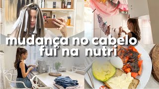 Cabelo novo consulta com nutri p engordar costura e rotina diária [upl. by Euqenimod457]