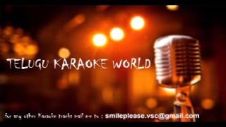 Bugge Bangarama Sigge Singarama Karaoke  Chandamaama  Telugu Karaoke World [upl. by Enimisaj]