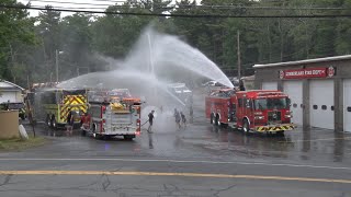 Lumberland Fire Department Pumper Tanker 2131 Wetdown 61723 [upl. by Clinton]