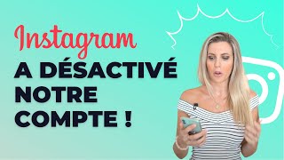 Instagram a désactivé notre compte [upl. by Crosby]