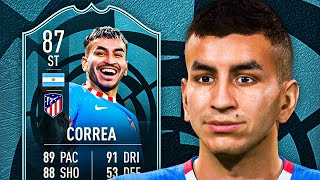 IS HE WORTH IT 🤔 87 POTM CORREA PLAYER REVIEW  FIFA 22 Ultimate Team [upl. by Ettessil284]