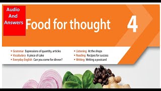 New Headway 5th Edition Pre Intermediate Answers  Student’s Book  Unit 4  Food for thought  4 [upl. by Maurine]