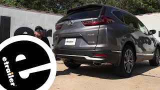 etrailer  How to Install EcoHitch Hidden Trailer Hitch Receiver on your 2021 Honda CRV [upl. by Sherourd425]