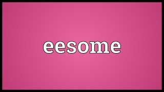 Eesome Meaning [upl. by Rollin754]