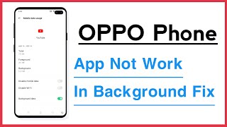 OPPO Phone Application Not Working On Background Problem Solve [upl. by Adnilemre]