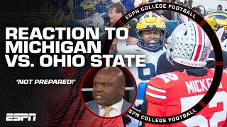 The Game Reaction Ohio State was NOT PREPARED for Michigan  Booger McFarland  ESPN CFB [upl. by Alcinia103]