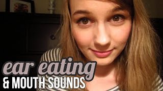 BINAURAL ASMR Ear Eating w mouth sounds [upl. by Llenil]