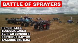 Battle of Sprayers  Horsch Leeb Amazone Pantera Berthoud Raptor Tecnoma Laser Agrifac Condor 5 [upl. by Abrams804]