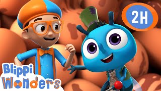 Garbage Truck  Blippi Wonders  Moonbug Kids  Play and Learn [upl. by Bennink464]