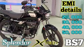 Hero Splendor Plus Xtec Bs7 E20 OBD2 Model 2023 Price Detail  Down Payment💰 Loan Details🔥 EMI [upl. by Euqinmod]