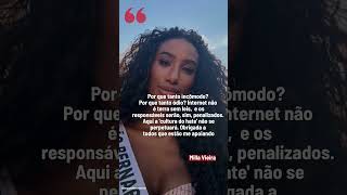 Combate ao Ódio Ataques Racistas Contra Miss São Paulo shorts [upl. by Ayekahs]