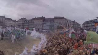 Blancs Moussis  carnaval de Stavelot  vidéo 360° [upl. by Ilohcin821]