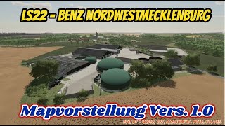 LS22FS22 👨🏻‍🌾 BENZ NORDWESTMECKLENBURG  Vers 10 Mapvorstellung [upl. by Valeda57]