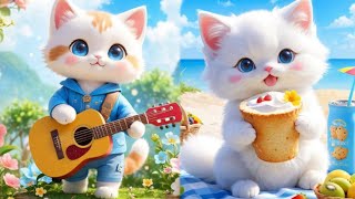 CuteKitten’sMeowMeowSongFunLearningKidsRhymeCartoonAnimationforToddlersPreschool [upl. by Ymor]