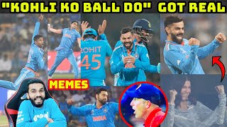 KOHLI WICKET CELEBRATION 😂😂 ROHIT SHARMA BOWLING  IND VS NED 2023 WC [upl. by Hanleigh]