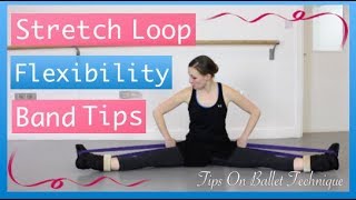 Stretch Loop Flexibility Band For Dancers Tendu Stretch Loop  Tips On Ballet Technique [upl. by Eenalem]