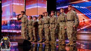 82nd Airborne Chorus Full Performance  Americas Got Talent 2023 Auditions Week 6 [upl. by Aicilehp38]