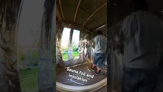 Sauna Foil and insulation timelapse [upl. by Saudra]