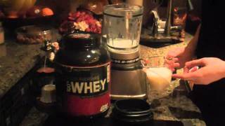 How to Make a Basic Whey Protein Shake [upl. by Aicilegna]