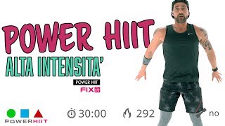 Power HIIT Esercizi Brucia Grassi Per Dimagrire e Tonificare [upl. by Spillar602]