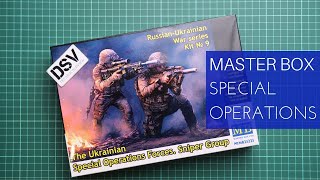 Master Box 135 The Ukrainian Special Operations Forces Sniper Group MB35235 Review [upl. by Melessa183]