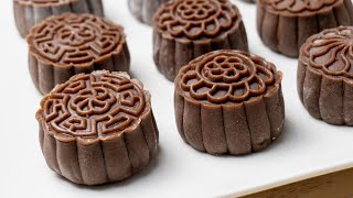 Chocolate Icecream Mooncakes easy recipe [upl. by Aratahc]