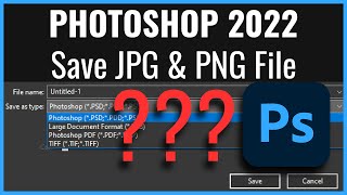 How to Save JPG in Photoshop [upl. by Rosmunda504]