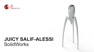 SolidWorks  Alessi Juicy Salif [upl. by Kendricks]