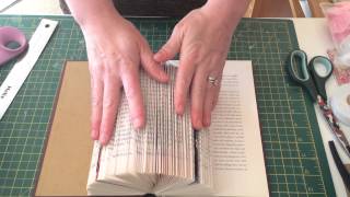 Book folding birdcage quick tutorial [upl. by Llessur]