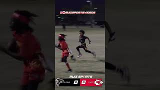 10u Falcons VS Chiefs flagfootball [upl. by Zenitram]