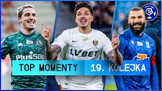 WSZYSTKIE GOLE 19 KOLEJKI  TOP MOMENTY  Ekstraklasa  202223 [upl. by Kcirdaed]