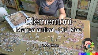 1 Clementoni Puzzle 1000 pieces  Mappa antica  Old Map Jigsaw Timelapse [upl. by Nauq379]