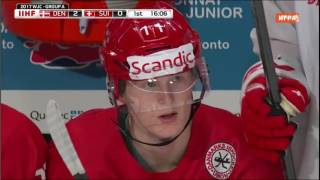 IIHF WJC 2016 12 30 Denmark vs Switzerland 45 SO [upl. by Anaz]