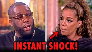 Sunny Hostin Gets DESTROYED By Rapper LIVE On The View [upl. by Suoicerp586]