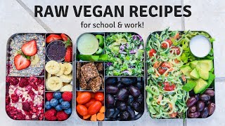 RAW VEGAN MEAL PREP RECIPES 🥑 healthy  easy ideas [upl. by Eilsew688]