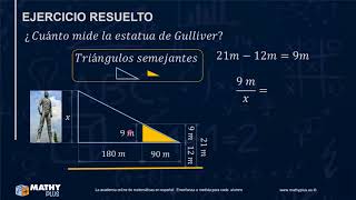 Triángulos semejantes ejercicio resuelto [upl. by Adrian102]