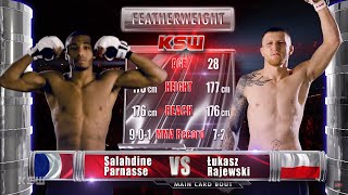 KSW Free Fight Salahdine Parnasses KSW Debut [upl. by Natanoj]