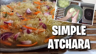 Simple Atchara Recipe  Pinoy Easy Recipes [upl. by Akemet]