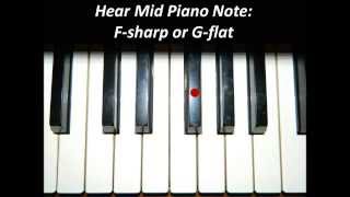 Hear Piano Note  Mid F Sharp or G Flat [upl. by Kotta]