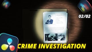 Crime Investigation File Comp in Davinci Resolve  Part  02 Fusion Studios [upl. by Jewel657]