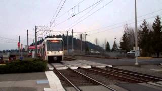 Departing GatewayNE 99th Transit Center on TriMets Red Line [upl. by Lamprey]