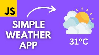 Build a Simple Weather App with HTML CSS and JavaScript  Beginner Tutorial [upl. by Krm980]