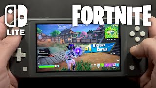 Fortnite on Nintendo Switch Lite 721 [upl. by Sinne]