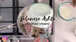 A Cheats Lebanese Ashta Recipe clotted cream [upl. by Oisor]