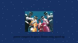 power rangers in space theme song SPEED UP 🚀⭐ [upl. by Chas]