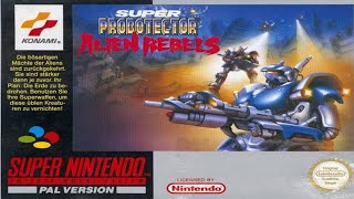 Super Probotector Alien Rebels  SNES Walkthrough Epic Robo Battles 4K Ultra HD [upl. by Collen]