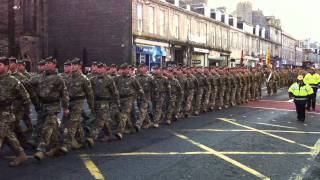 4 Scots quotThe Highlandersquot The Royal Regiment of Scotland Homecoming Parade Aberdeen  1122011 [upl. by Eidlog]