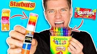 DIY Edible School Supplies FUNNY PRANKS Back To School Learn How To Prank using Candy amp Food [upl. by Ayahsey773]